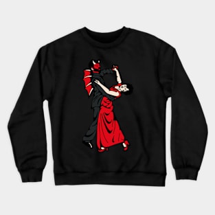 Devil woman dancing Crewneck Sweatshirt